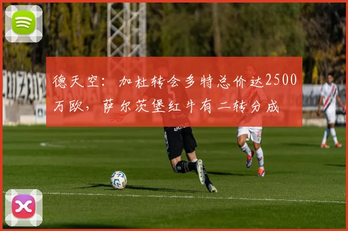 德天空：加杜转会多特总价达2500万欧，萨尔茨堡红牛有二转分成